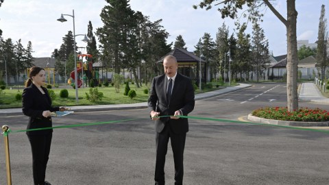 Prezident Yazıçılar Birliyinin Yaradıcılıq Evinin açılışında