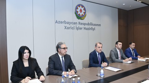 Ceyhun Bayramov ABŞ Dövlət Departamentinin rəsmisilə görüşdü