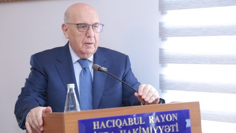 Hacıqabul Rayon Ağsaqqallar Şurasının hesabatı - FOTO