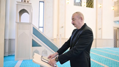 Hadrutda&nbsp;inşa edilmiş məscidin açılışı oldu