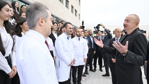 Prezident Qarabağ Universitetinin Klinikasının&nbsp;açılışında - FOTOLAR