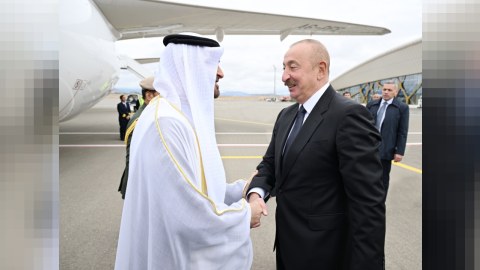 BƏƏ-nin Prezidentini Qarabağda İlham Əliyev qarşıladı