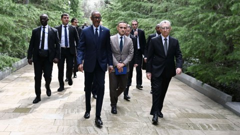 Ruanda&nbsp;Prezidenti Fəxri xiyabanı ziyarət etdi
