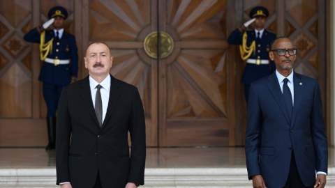 Ruanda&nbsp;Prezidentinin rəsmi qarşılanma mərasimi olub