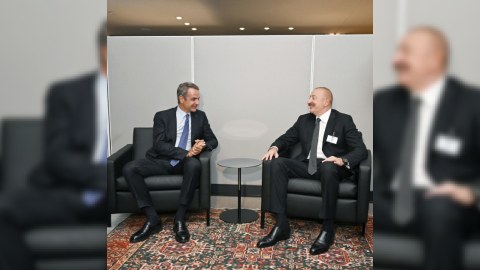 Prezident Mitsotakis ilə görüşdü
