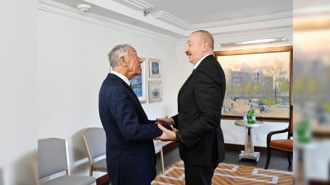 Prezident Nyu-Yorkda daha bir görüş keçirdi&nbsp;
