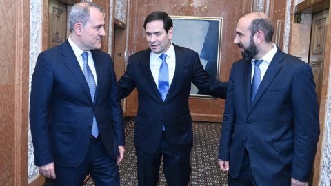 Bayramovla Mirzoyan birgə şam yeməyində - FOTOLAR