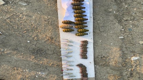 Masazırda 13 ədəd F-1 əl qumbarası AŞKARLANDI