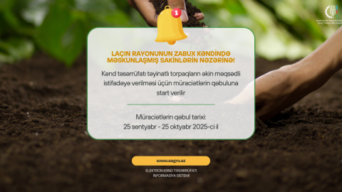 Müraciətlərin qəbuluna başlanılır -&nbsp;Zabux sakinlərinin nəzərinə!