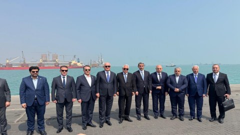 Şahin Mustafayev Bəndər Abbas limanında