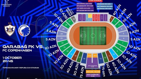 &ldquo;Qarabağ&rdquo;-&ldquo;Kopenhagen&rdquo; oyunu üçün bilet QİYMƏTLƏRİ