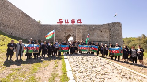 &ldquo;AzerGold&rdquo;un təşkilatçılığı ilə şəhid ailələrinin Şuşaya səfəri gerçəkləşdirildi - FOTOLAR