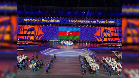 III MDB Oyunlarının açılış mərasimi: Prezident və&nbsp;xanımı iştirak etdilər - VİDEO