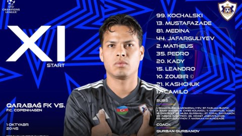 &ldquo;Qarabağ&rdquo;-&ldquo;Kopenhagen&rdquo; oyununda START HEYƏTLƏR