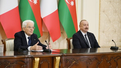Prezidentin Mattarella ilə görüşündən yeni GÖRÜNTÜLƏR