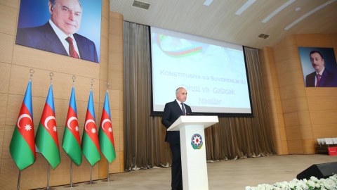 Binəqədidə &ldquo;Konstitusiya və Suverenlik İli: Təhsil və Gələcək Nəsillər&rdquo; adlı təhsil konfransı keçirildi - FOTOLAR
