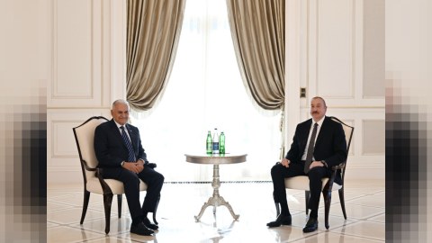 İlham Əliyev Qəbələdə&nbsp;Binəli Yıldırımı qəbul edib