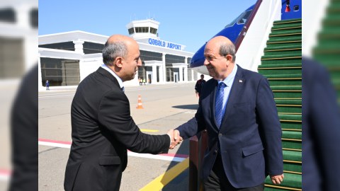 Ersin Tatar Qəbələyə gəldi