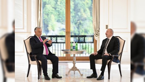 Azərbaycan Prezidenti Orbanla nələrdən danışdı... - FOTO