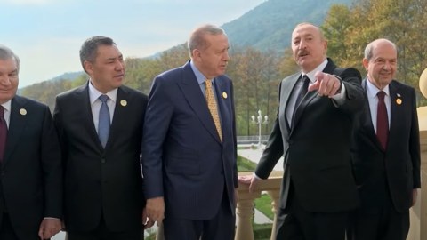 Liderlər Qəbələ mənzərəsini seyr ediblər - VİDEO