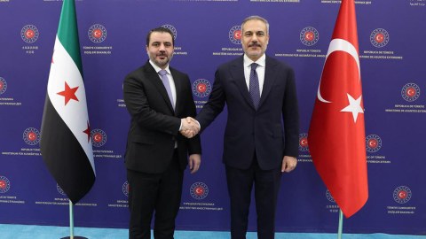 Hakan Fidan suriyalı həmkarı ilə görüşdü