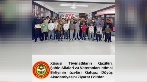 İctimai Birliyin üzvləri&nbsp;Qafqaz Döyüş Akademiyasında