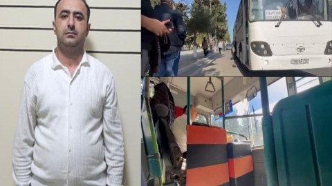 Narkotikin təsiri ilə avtobusu sürən şəxs həbs olunub&nbsp;- VİDEO