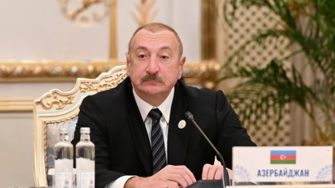 İlham Əliyev MDB Dövlət Başçıları Şurasının məhdud tərkibdə iclasında çıxış etdi