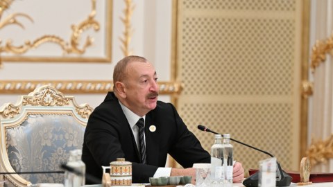 İlham Əliyev MDB-nin iclasında&nbsp;Laçının inkişafından DANIŞDI