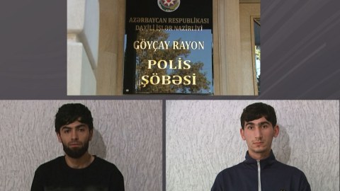 Göyçayda soyğunçuluq edən şəxslər saxlanıldı