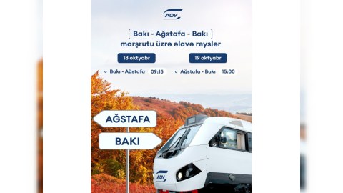 Bakı-Ağstafa qatarına əlavə reyslər təyin edildi&nbsp;-&nbsp;CƏDVƏL