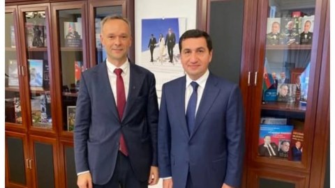 Hikmət Hacıyev Litva səfiri ilə müzakirələr apardı