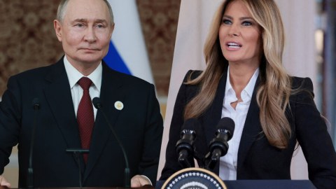 Putin Trampın xanımına təşəkkür etdi