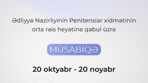 Penitensiar xidmət müsabiqə elan etdi