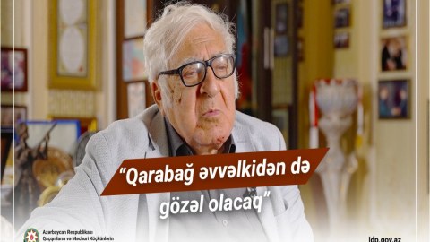 Xalq yazıçısı Anar: Qarabağ əvvəlkidən də gözəl olacaq -&nbsp;VİDEO