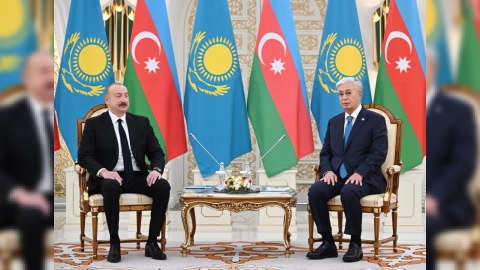 Tokayev Əliyevin&nbsp;ikitərəfli münasibətlərin inkişafına töhfəsindən DANIŞDI