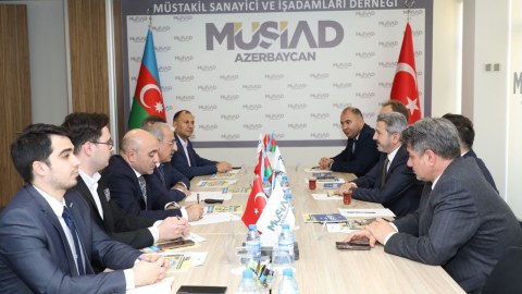 Türkiyənin Əmək və Sosial Müdafiə Nazirliyinin nümayəndə heyəti MÜSİAD Azərbaycanı ziyarət edib