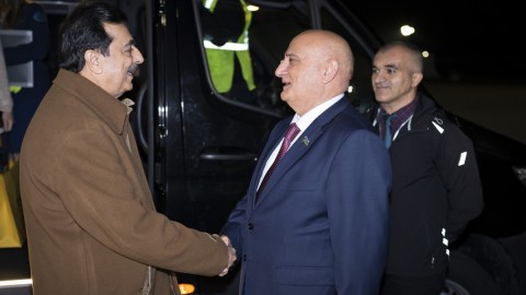 Pakistan Senatının sədri Azərbaycana gəldi - FOTO