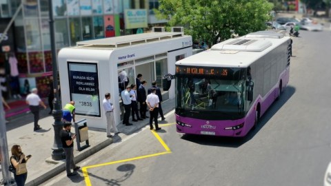 Sərnişinlər mobil tətbiqlə avtobusların gəliş vaxtını izləyə biləcəklər
