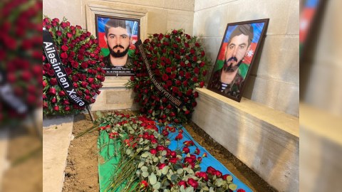 İtkin şəhid Abdulla Quliyev Sarayda dəfn edildi