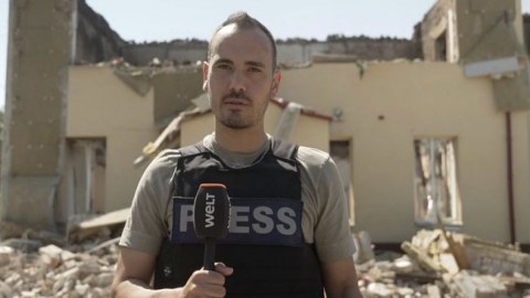 Dron hücumu zamanı jurnalist yaralandı