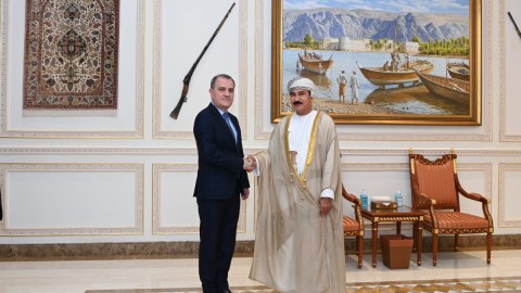 Ceyhun Bayramov Omanın Kral Ofisinin naziri ilə görüşdü - FOTO