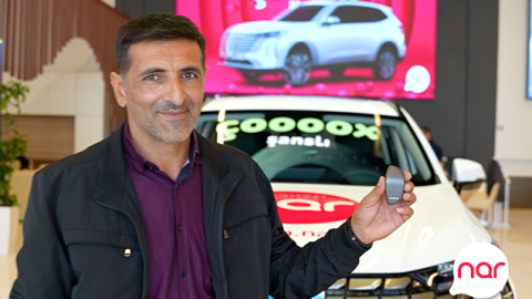 &ldquo;Nar&rdquo;ın &ldquo;Çoox Şanslı&rdquo; lotereyasının ilk avtomobil qalibi sükan arxasında!