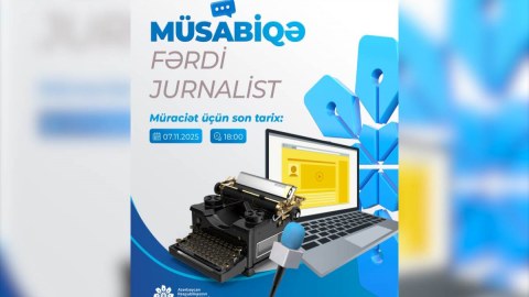 MEDİA&nbsp;jurnalistlər üçün müsabiqə elan etdi