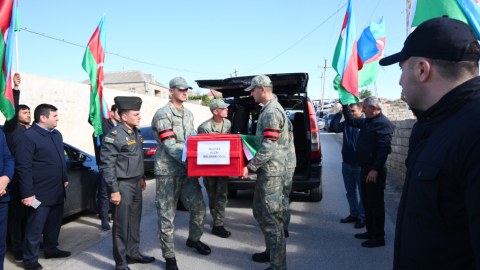 Şəhid Elçin Quliyev Suraxanıda dəfn edildi - FOTOLAR