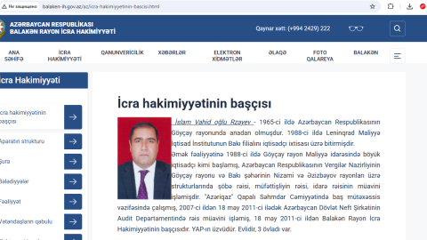 İcra Hakimiyyəti İslam Rzayevi hələ də icra başçısı postunda &ldquo;görür&rdquo; - FOTO