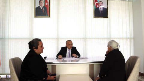 Zaur Mikayılov Göygöldə vətəndaşları qəbul edib - FOTO