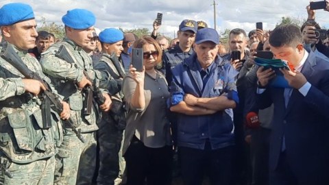 Şəhid leytenant Teymur Allahverdiyev Neftçalada dəfn olundu -&nbsp;FOTOLAR