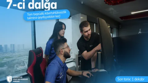 Azərbaycan Kibertəhlükəsizlik Mərkəzinin yeni təlim proqramına qeydiyyat başladı