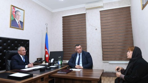 "Qaçqınkom" sədri vətəndaş qəbulu keçirib - FOTO